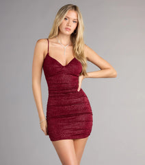 Major Glow Glitter Bodycon Mini Dress