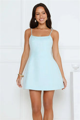 Sunkissed Serenade Mini Dress Blue