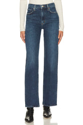 Harper Mid Rise Straight Jeans