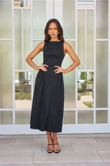 Style Spectacular Midi Dress Black