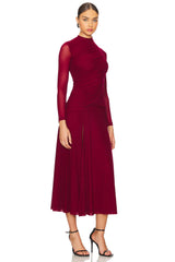 Liyana Ruched Mesh Dress