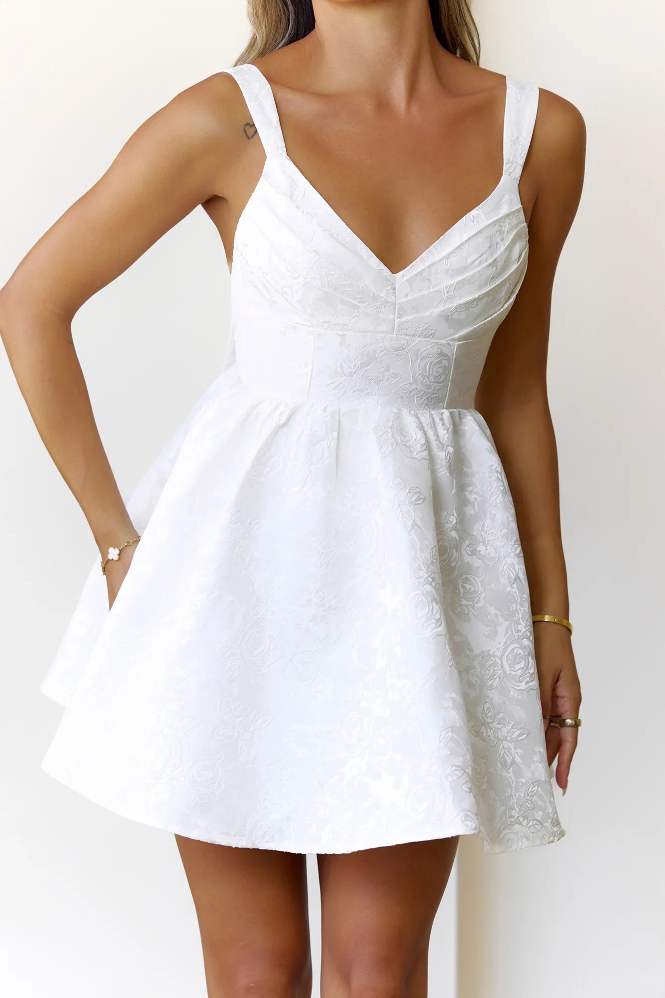 Style In Session Mini Dress Off White