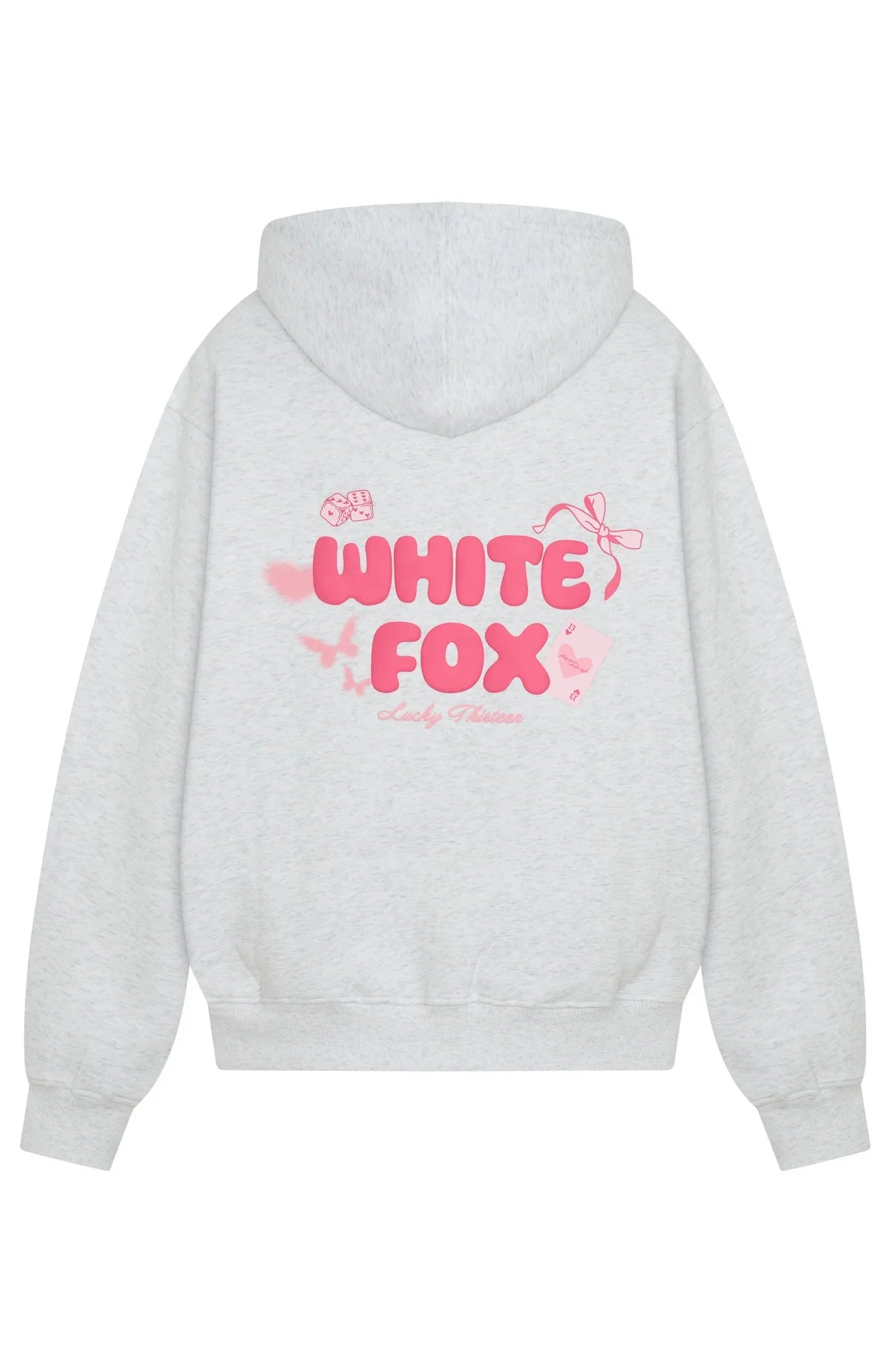 Lucky Thirteen Stephanie Oversized Hoodie Grey Marle