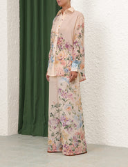 Zimmermann Halliday floral-print palazzo suits